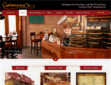 Tablet Screenshot of carminespizzas.com